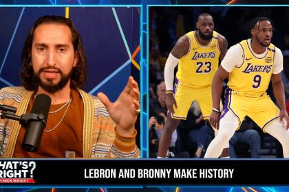 LeBron and Bronny make history as first father-son duo in the NBA | What's Wright?