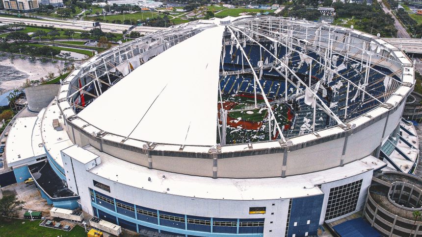 MLB wants Rays to stay in Tampa Bay area if hurricane-damaged Tropicana Field is unfit