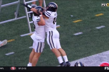 Purdue's Nyland Green strips Illinois' Luke Altmyer; Will Hedt recovers the fumble and scores a touchdown