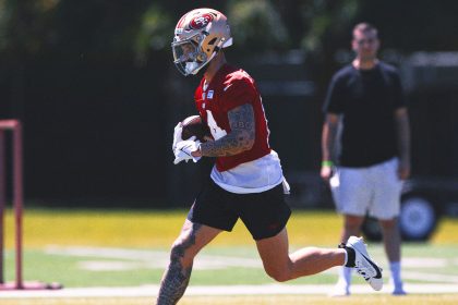 Ricky Pearsall practices with 49ers for first time since he was shot in chest