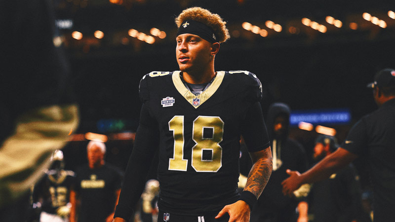 Saints ride with rookie QB vs. Bucs playing for storm-ravaged Tampa Bay