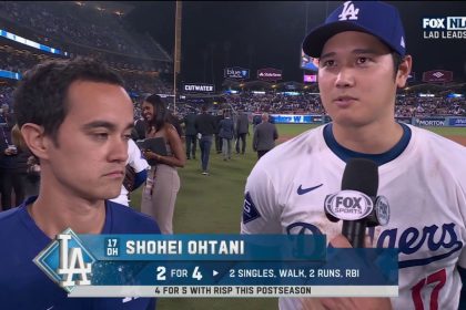 Shohei Ohtani: 'Everyone is doing their job' on Dodgers 9-0 win over Mets in NLCS | MLB on FOX