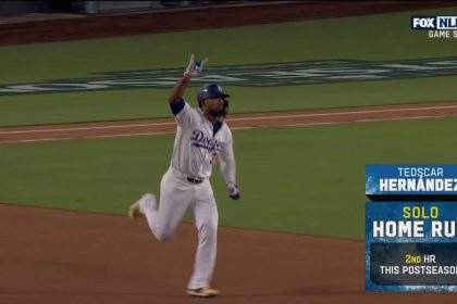 Teoscar Hernández crushes solo home run in Dodgers' 2-0 win over Padres