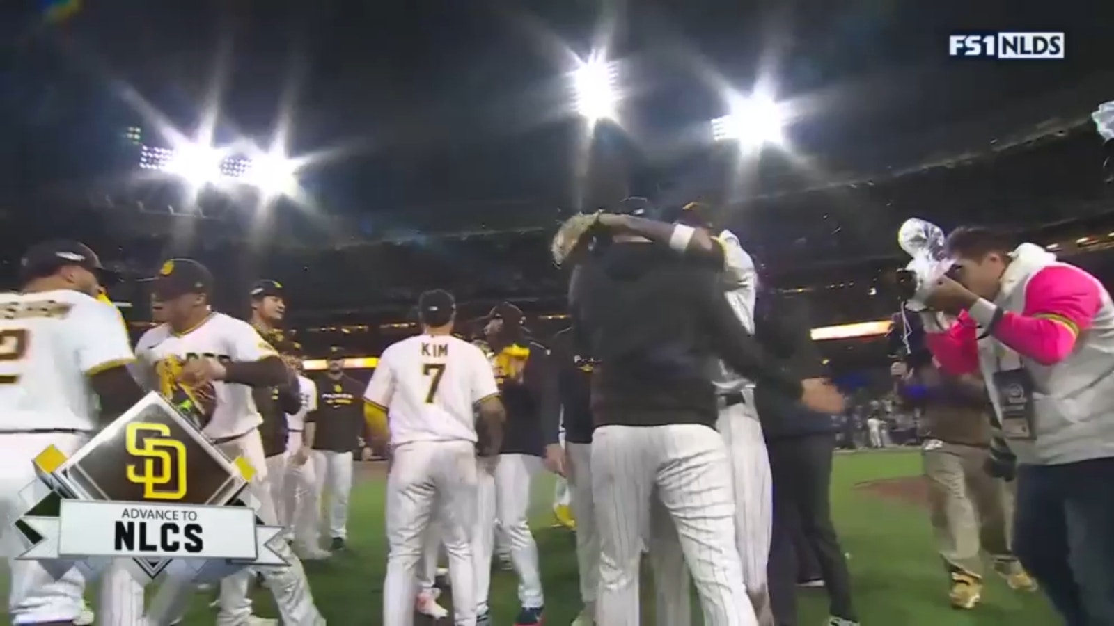 MLB Playoffs: Padres celebrate NLDS upset victory vs. Dodgers