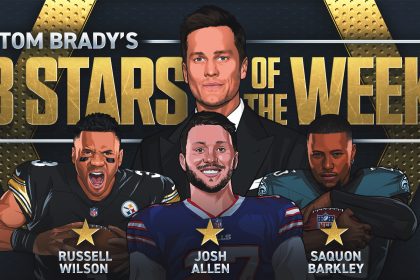 Tom Brady's 3 stars of Week 7, including Bills' Josh Allen