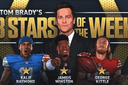 Tom Brady's 3 stars of Week 8, including Browns' Jameis Winston