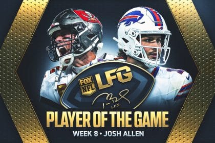 Tom Brady's LFG Player of the Game for Week 8: Bills QB Josh Allen