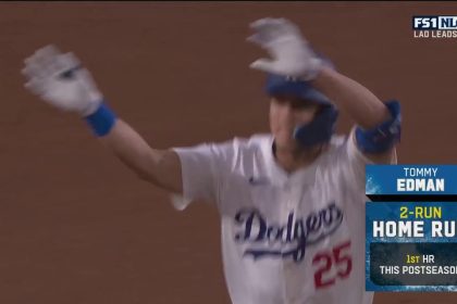 Tommy Edman and Will Smith both hit home runs, helping Dodgers extend their lead over Mets