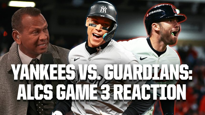 Yankees vs. Guardians ALC Game 3: Alex Rodriguez, Derek Jeter, Daivd Oritz react to Cleveland's win