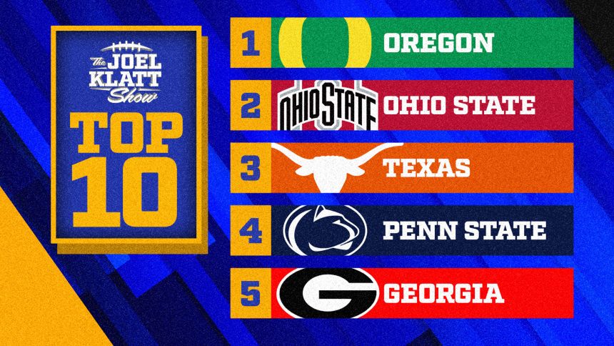 2024 college football rankings: Joel Klatt's top 10 teams after Week 13