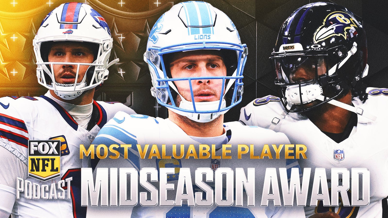 Jared Goff, Lamar Jackson & Josh Allen headline midseason MVP award rankings