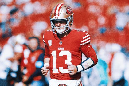 49ers QB Brock Purdy to miss Sunday's game vs. Packers with shoulder injury