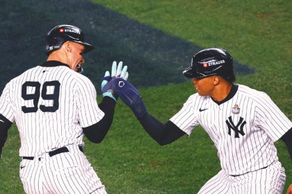 Aaron Judge doesn't care if Juan Soto gets bigger contract from Yankees: 'It ain't my money'