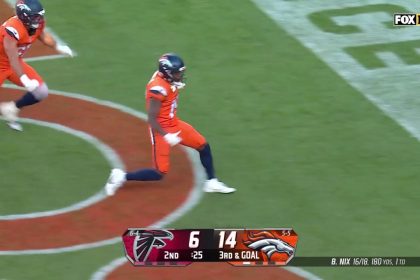 Bo Nix finds Marvin Mims Jr. for a 12-yard TD, extending Broncos' lead over Falcons | NFL Highlights