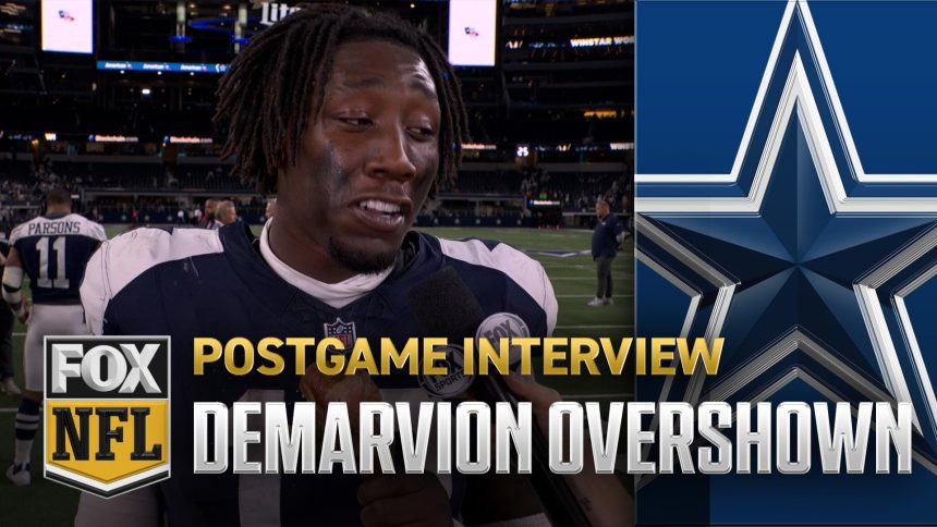 Cowboys' DeMarvion Overshown on incredible pick-six – 'I've been waiting for something like that'