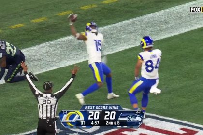 Demarcus Robinson catches game-winning 39-yard touchdown in Rams' 26-20 overtime victory over Seahawks