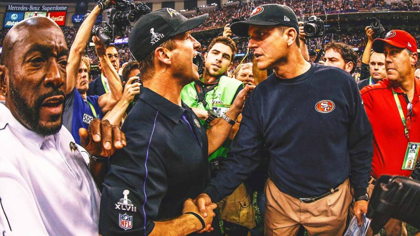 Jim Harbaugh vs. John Harbaugh: How have brothers fared against each other?