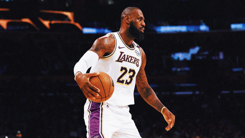 LeBron James has career-high fourth straight triple-double, Lakers beat Spurs 120-115 in NBA Cup