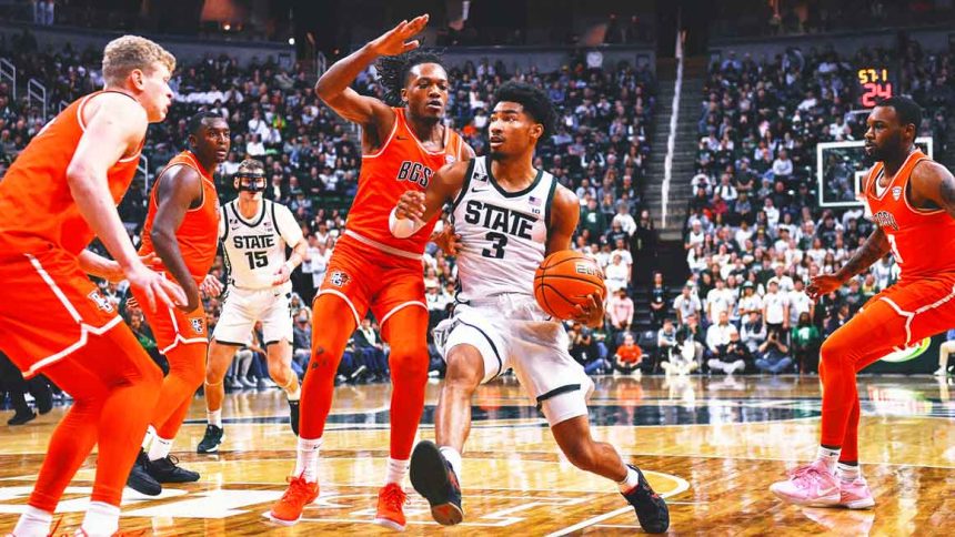 Michigan St. uses 17-0 run to get past Bowling Green 86-72