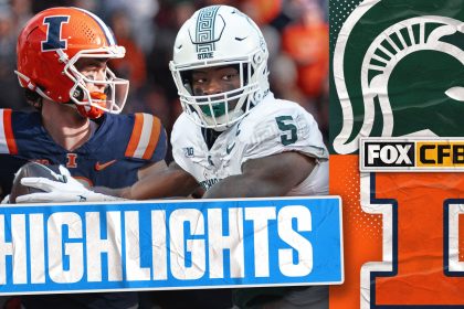 Michigan State Spartans vs. Illinois Fighting Illini Highlights | FOX College Football