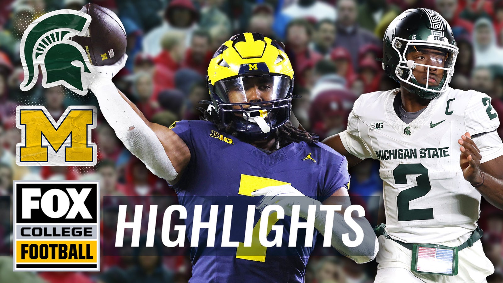 Michigan State Spartans vs. Michigan Wolverines Highlights | FOX CFB