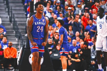 No. 1 Kansas holds off No. 11 Duke 75-72 in tense Vegas Showdown