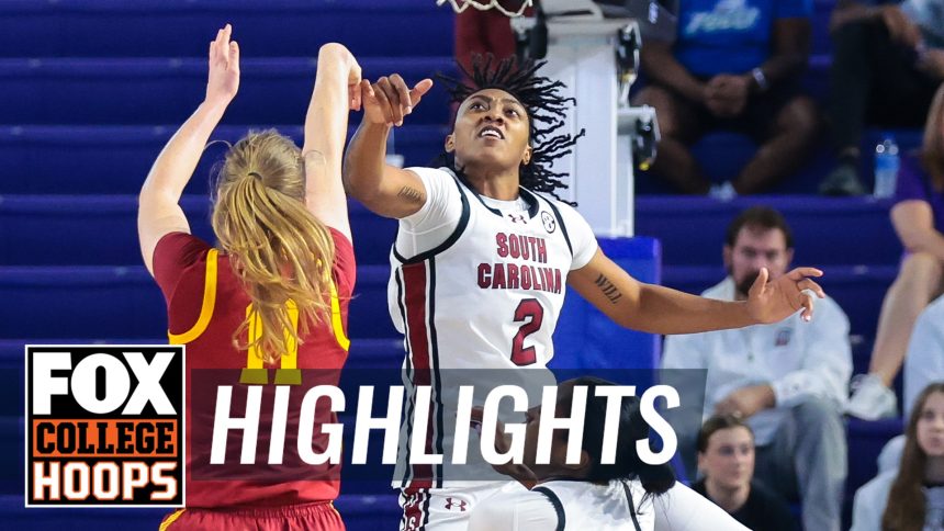 No. 4 South Carolina Gamecocks vs. No. 15 Iowa State Cyclones Highlights | FOX College Women's Hoops