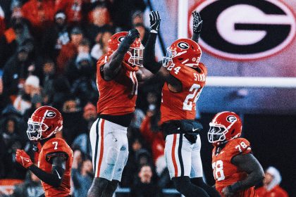 No. 6 Georgia rallies to beat Georgia Tech 44-42 in eighth overtime, bolsters playoff hopes