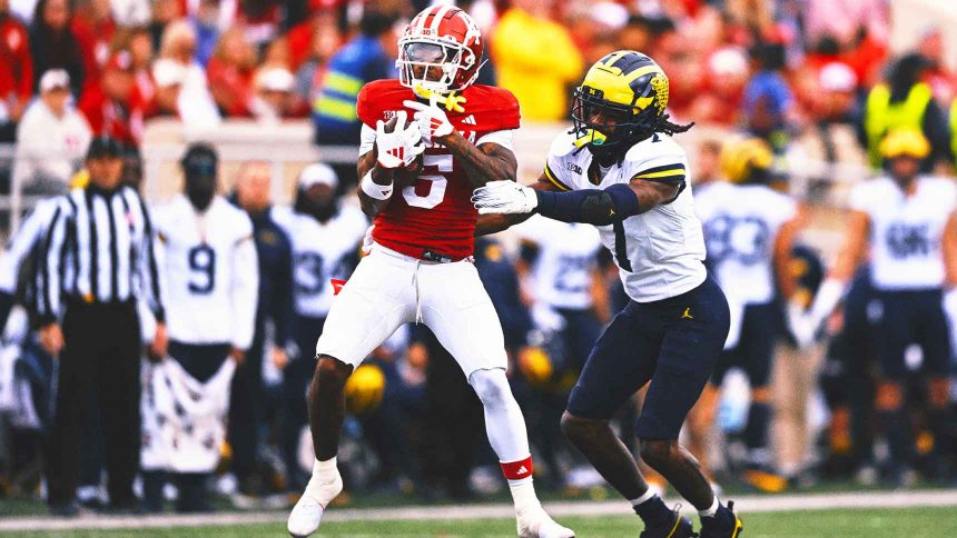 No. 8 Indiana holds off Michigan 20-15 and earns school-record 10th win