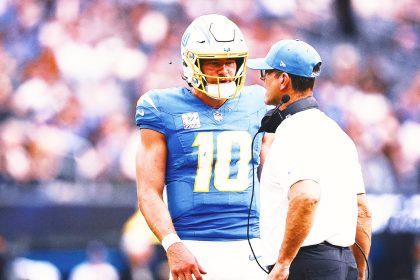 'Nobody better': Jim Harbaugh views Chargers' Justin Herbert as toughest QB ever