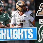 Purdue Boilermakers vs. Michigan State Spartans Highlights | FOX College Football