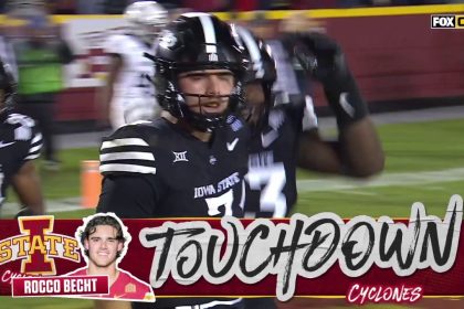 Rocco Becht makes a remarkable recovery to score 15-yard touchdown to extend Iowa State's lead over Cincinnati