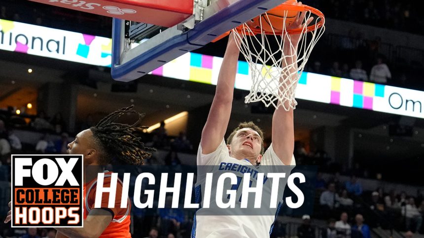 Ryan Kalkbrenner GOES OFF for 49 points in Creighton's 99-86 win | FOX Hoops Player Highlight