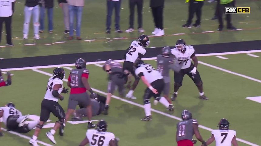 Shedeur Sanders connects with Travis Hunter on an ELECTRIC 24-yard TD to help Colorado extend lead over Texas Tech