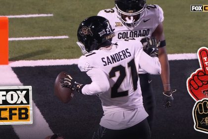 Shilo Sanders hits the Deion Shuffle after scoring a touchdown vs. Texas Tech | CFB on FOX