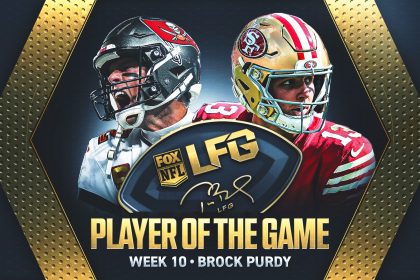 Tom Brady's LFG Player of the Game for Week 10: 49ers QB Brock Purdy