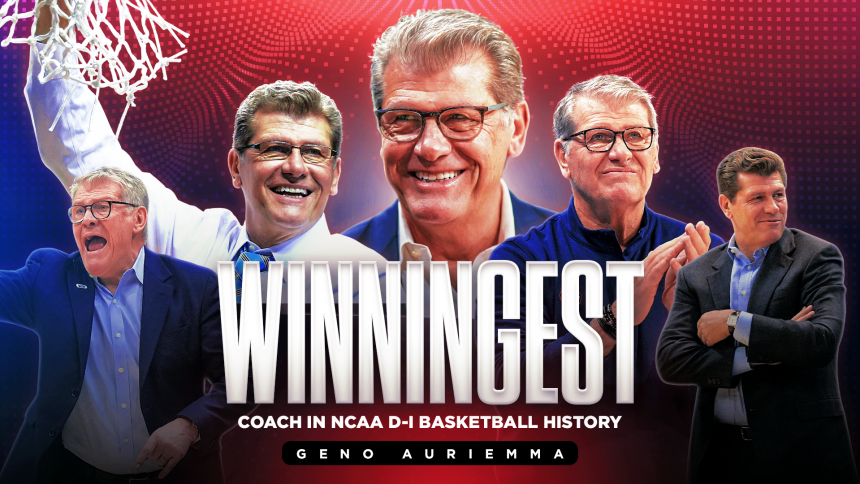 UConn's Geno Auriemma becomes winningest coach in NCAA Division I basketball history