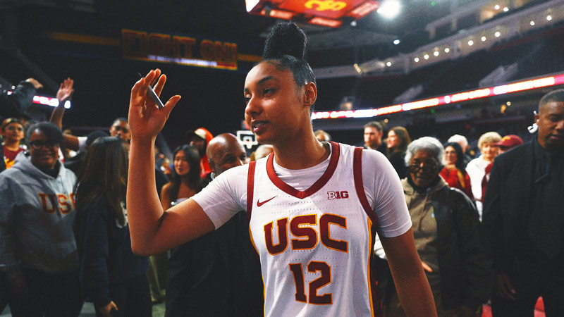 USC's Juju Watkins reaches 1,000 points in two fewer games than Caitlin Clark