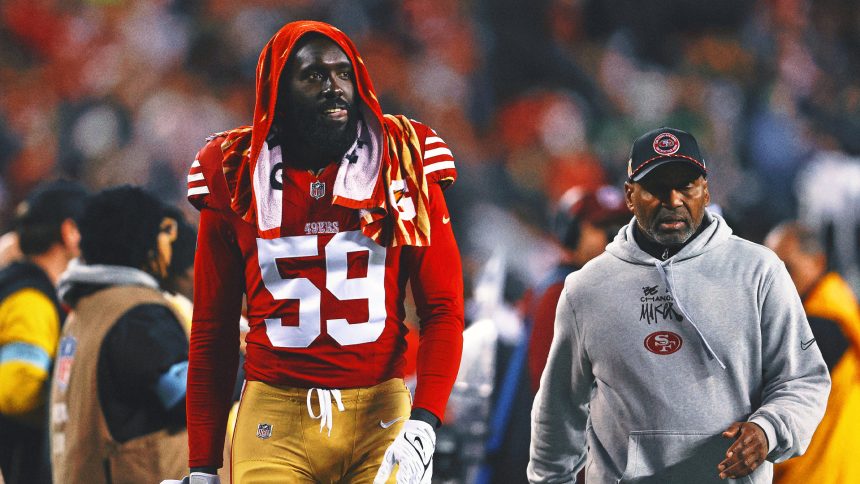 49ers suspend LB De'Vondre Campbell three games, ending his 2024 season