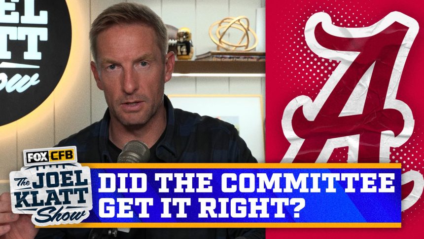 Alabama ranked over Miami, Ole Miss & South Carolina in CFP rankings | Joel Klatt Show