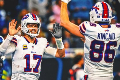 Bills offensive line makes its MVP choice clear with Josh Allen’s Christmas gift