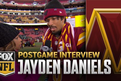 Commanders' Jayden Daniels on snapping Eagles win streak – 'It means a lot' | NFL on FOX