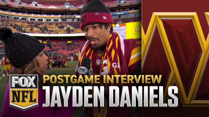 Commanders' Jayden Daniels on snapping Eagles win streak – 'It means a lot' | NFL on FOX