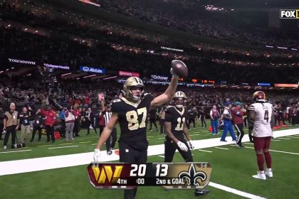 Commanders stop 2-point attempt after Saints score TD as time expires to hold onto victory | NFL Highlights