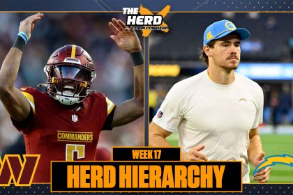 Herd Hierarchy: Commanders and Chargers highlight Colin's Week 17 Nice List | The Herd