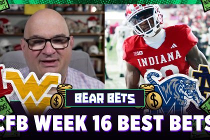 Indiana vs. Notre Dame, Memphis vs. West Virginia are Best Bets of CFB Week 16 | Bear Bets