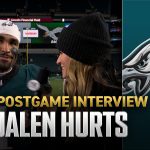 Jalen Hurts on Eagles' 10-game winning streak, strong passing game & more | NFL on FOX