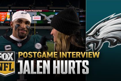 Jalen Hurts on Eagles' 10-game winning streak, strong passing game & more | NFL on FOX