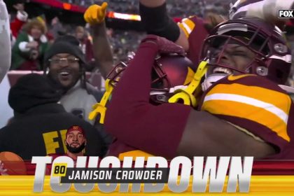 Jayden Daniels finds Jamison Crowder for a TD to help Commanders defeat Eagles, 36-33 | NFL Highlights