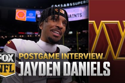 Jayden Daniels on Commanders' close win over Saints, playing in Louisiana again & more | NFL on FOX